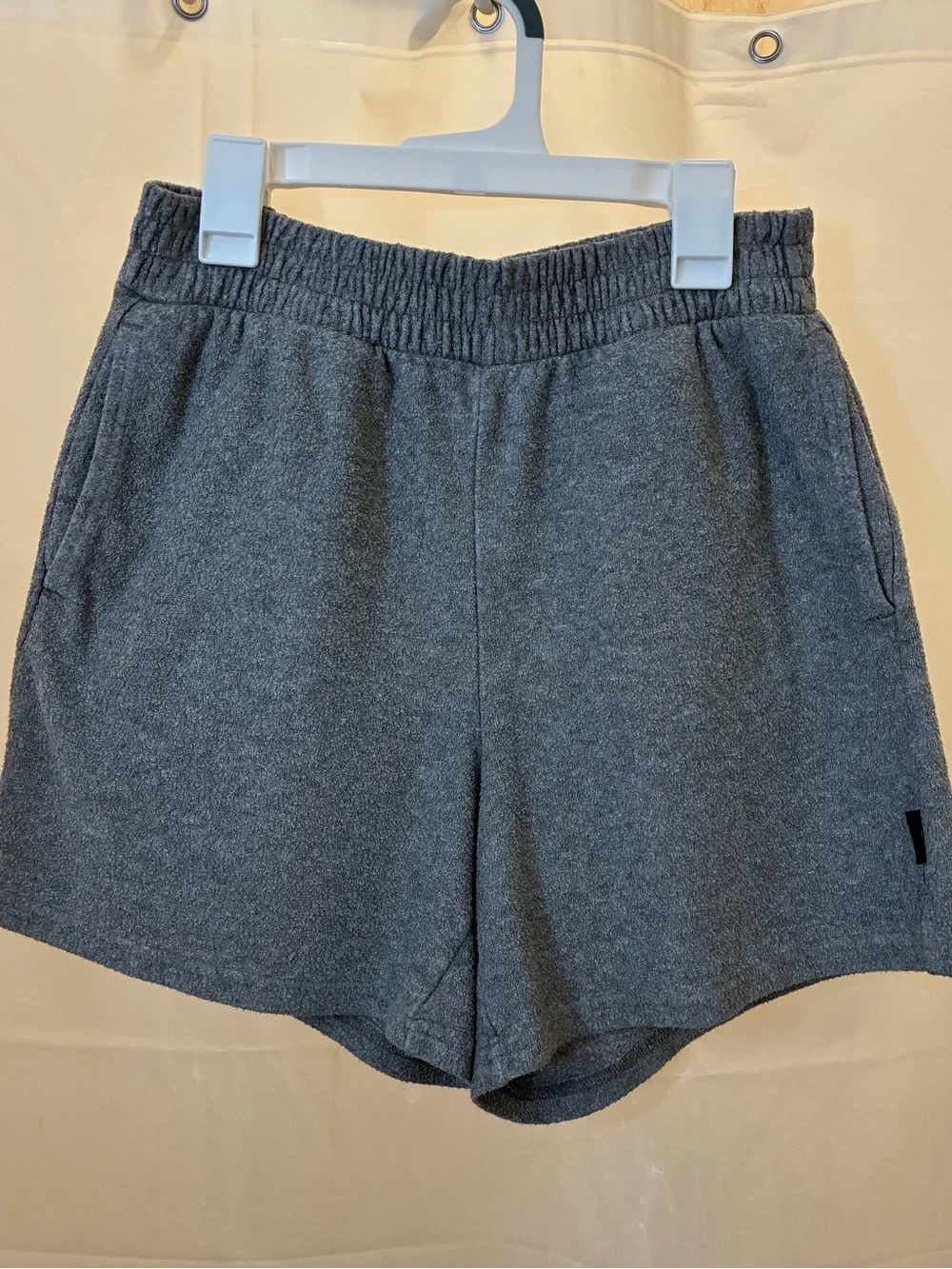 Gilly Hicks Charcoal Elastic-Waist Athletic Shorts